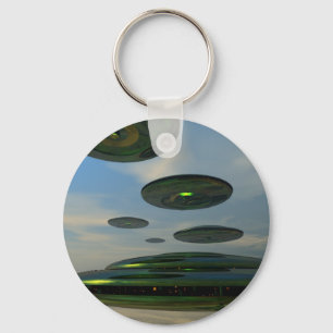 Fliegensaucer-Flotten-Schlüsselanhänger Schlüsselanhänger
