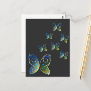 Fliegenschmetterlinge Postkarte