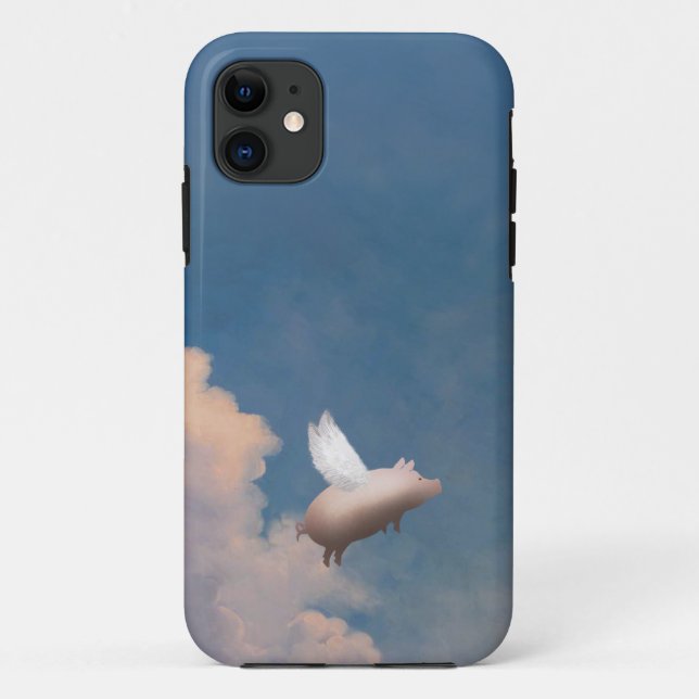 Fliegenschwein iphone Fall Case-Mate iPhone Hülle (Rückseite)