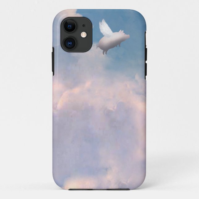 Fliegenschwein iphone Fall Case-Mate iPhone Hülle (Rückseite)