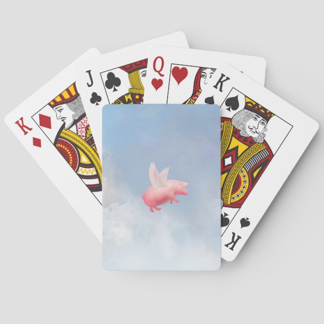 Fliegenschwein Spielkarten (Rückseite)