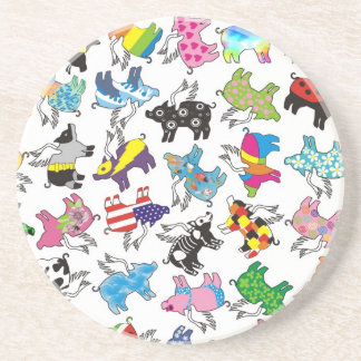 Fliegenschweine Sandstein Untersetzer