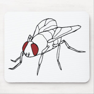 Fliegentierinsekten-Illustrationsgraphik Mousepad