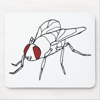 Fliegentierinsekten-Illustrationsgraphik Mousepad