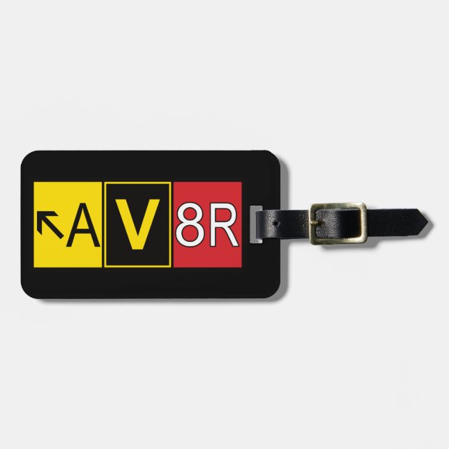 Flieger - AV8R - Gepäckanhänger (Vorderseite horizontal)