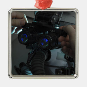 Flieger justiert das eyespan silbernes ornament