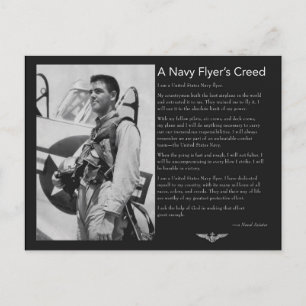 Fliegercreed der Marine Postkarte