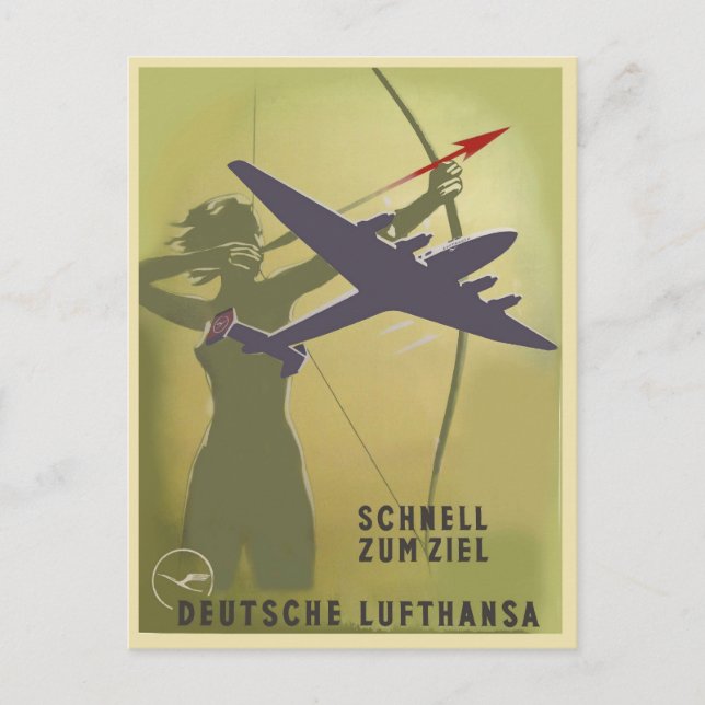 Fliegerei 1939 postkarte (Vorderseite)