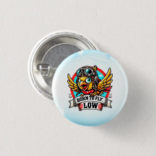 Fliegerhuhn Button