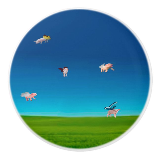 Fliegerknoten Keramikknauf (Vorderseite)