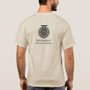 Fliegerman Fly Reel Artwork Design Trommellachs T-Shirt
