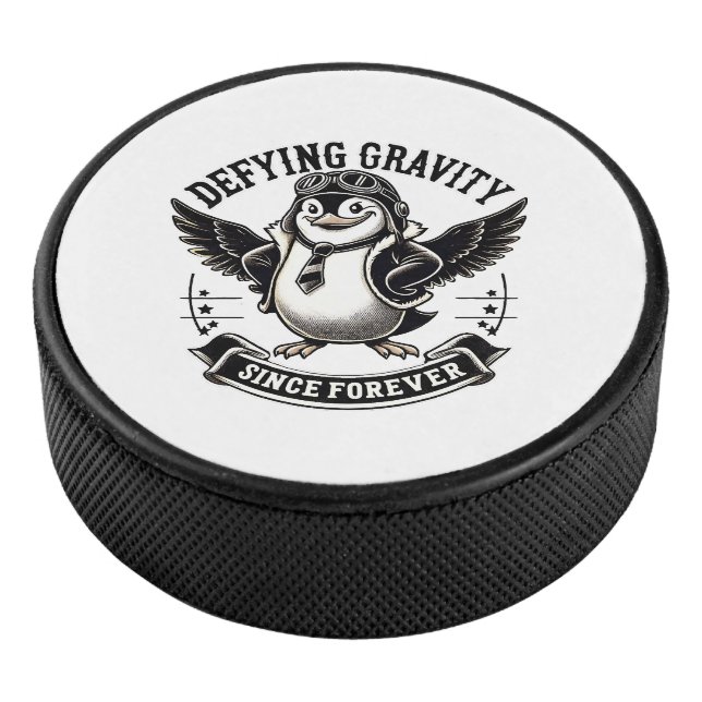 Fliegerpinguin Eishockey Puck (3/4)