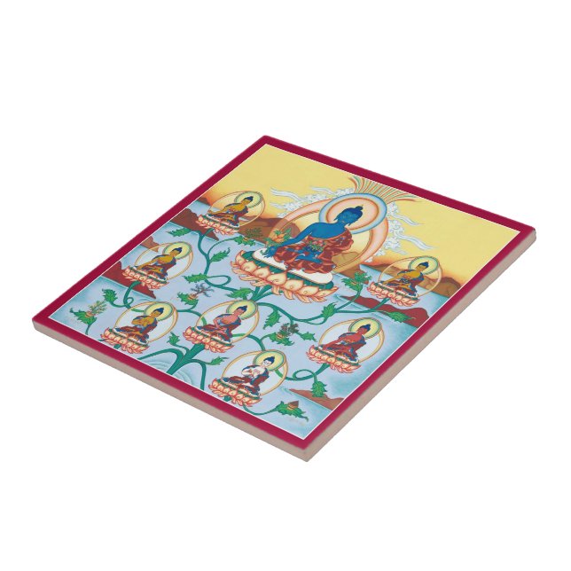 Fliese - 8 Medizin Buddhas - Meister des Heilens (Seite)