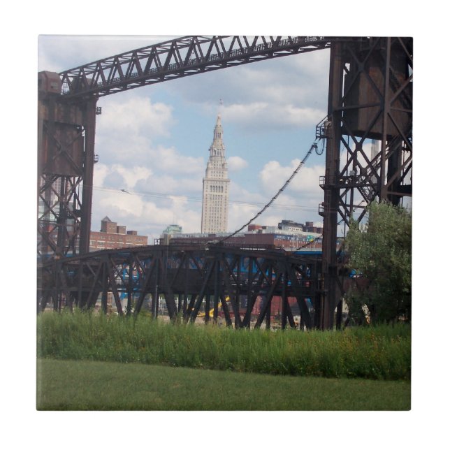 Fliese Clevelandterminalturm-(Brücke) (Vorderseite)