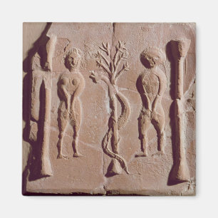 Fliese, die Adam und Eve, römisch darstellt Magnet