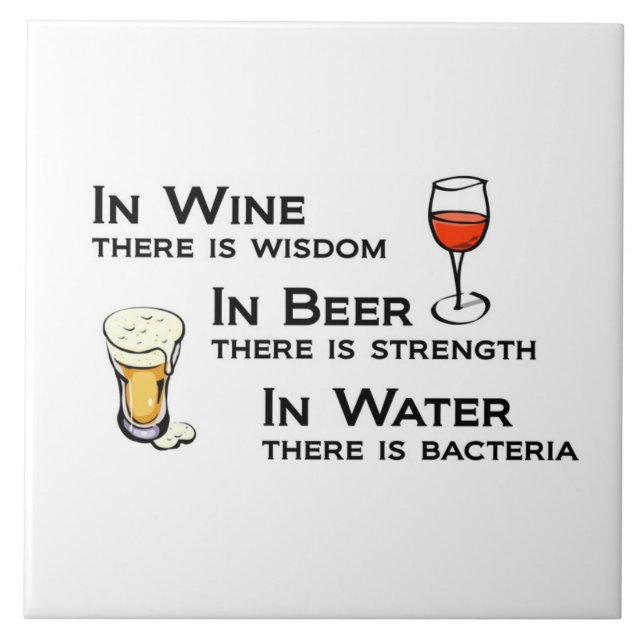 Fliese oder Trivet mit Wein-und (Vorderseite)