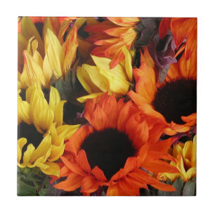 Fliese, Sonnenblumen # 1 Fliese