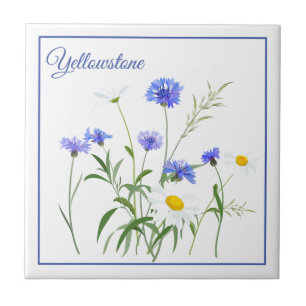 Fliesec$trivet-yellowstone-Wildblumen Fliese