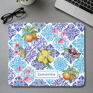 Fliesen aus sizilianischem Zitrusfrüchte Mousepad