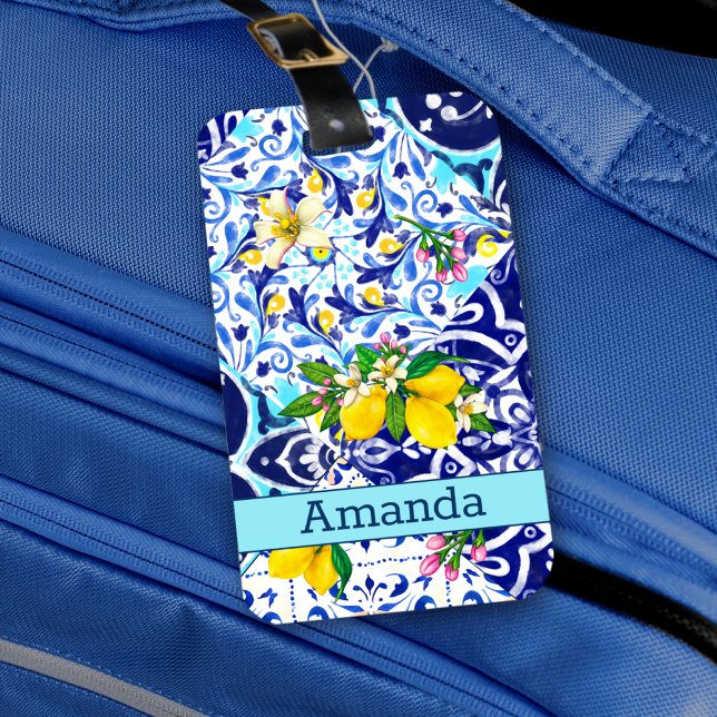 Fliesen aus sizilianischer Keramik Gepäckanhänger (Von Creator hochgeladen)