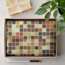 Fliesen, braune Mosaikfliesen, geometrisches Muste