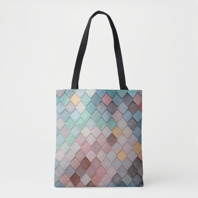Fliesen formen Texturmuster Tasche (Vorderseite)