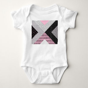 Fliesen, Freehe und zeichnend Muster. Baby Strampler