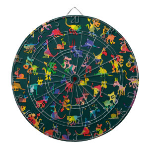 Fliesen für abstrakte Tiere Dartscheibe