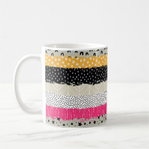 Fliesen für Patchwork: Vielseitiges Nahtloses Desi Kaffeetasse