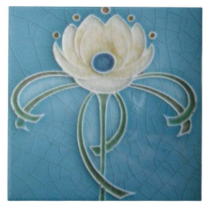 Fliesen-Kamin im Jugendstil dekorativ Fliese
