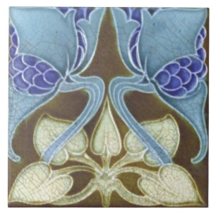 Fliesen-Kamin im Jugendstil dekorativ Fliese