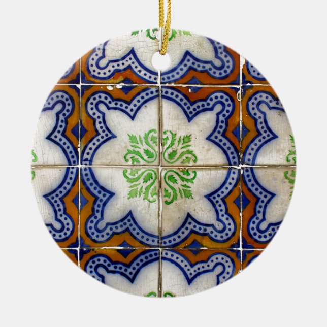 Fliesen, portugiesische Fliesen, Keramik Keramik Ornament (Vorne)