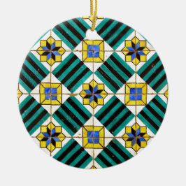 Fliesen, portugiesische Fliesen Keramik Ornament