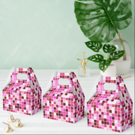 Fliesen, rosa Mosaikfliesen, geometrisches Muster Geschenkschachtel