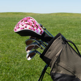 Fliesen, rosa Mosaikfliesen, geometrisches Muster Golf Headcover