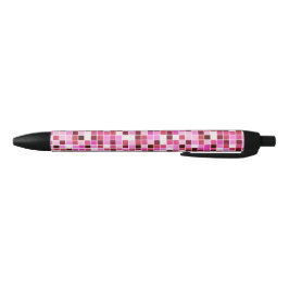 Fliesen, rosa Mosaikfliesen, geometrisches Muster Kugelschreiber