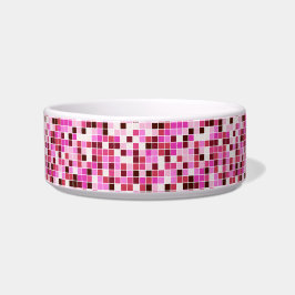 Fliesen, rosa Mosaikfliesen, geometrisches Muster Napf