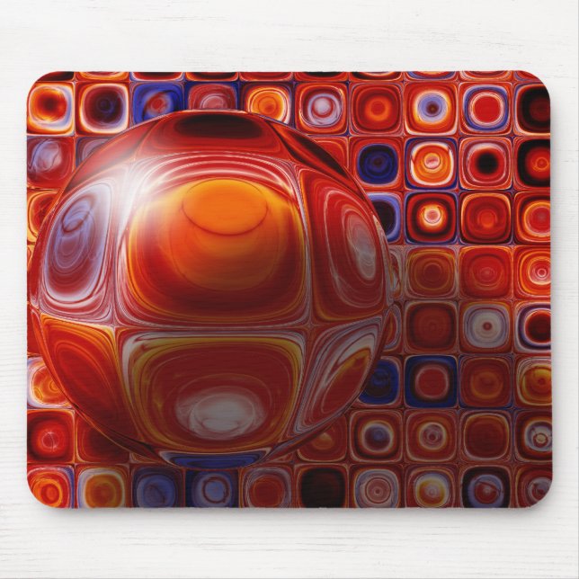 Fliesen und Blase-ations Mousepad (Vorne)