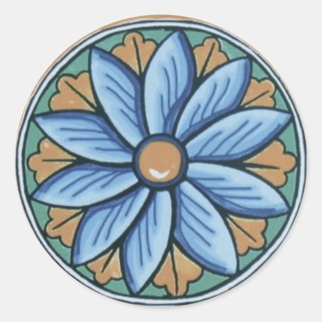Fliesenaufkleber Runder Aufkleber (Vorderseite)