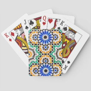 Fliesendekoration im Bahia Palace Spielkarten