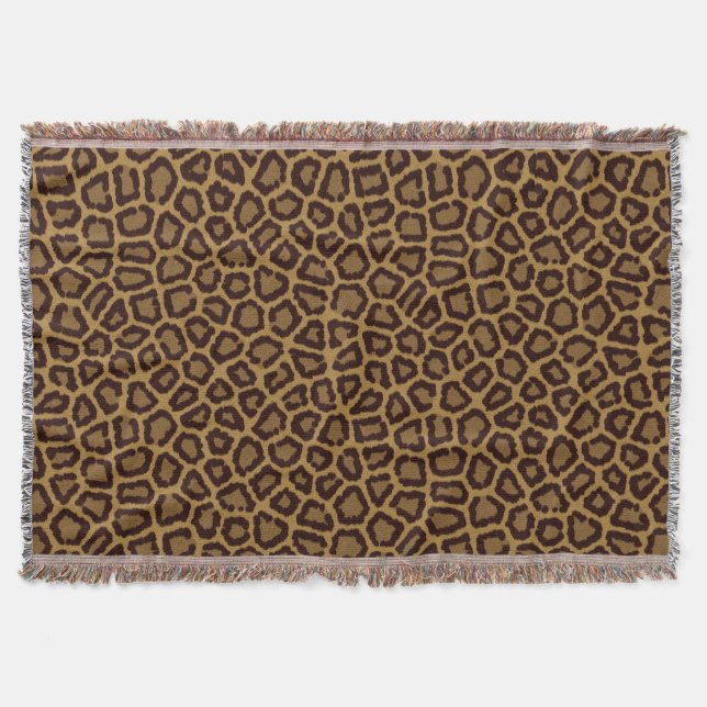Fliesenhintergrund mit einem Leopardpelz Decke (Vorderseite)