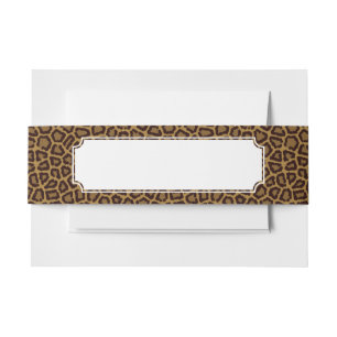 Fliesenhintergrund mit einem Leopardpelz Einladungsbanderole