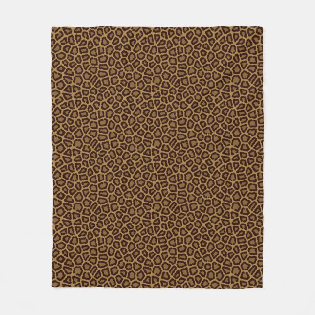 Fliesenhintergrund mit einem Leopardpelz Fleecedecke (Vorderseite)
