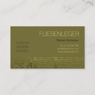 fliesenleger handwerk visitenkarte