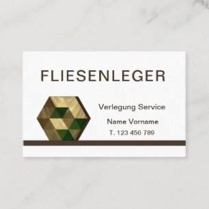 Fliesenleger Visitenkarte