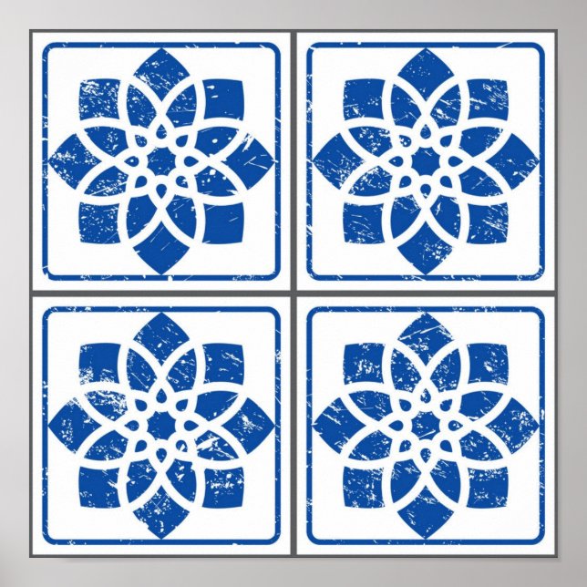 Fliesenmuster für Keramiken Poster (Vorne)