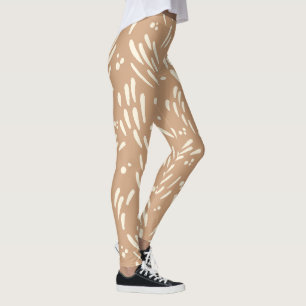 Fließen in Beige und Creme Leggings