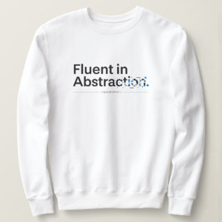 Fließend in Abstraktion Minimalistisches Code-Konz Sweatshirt