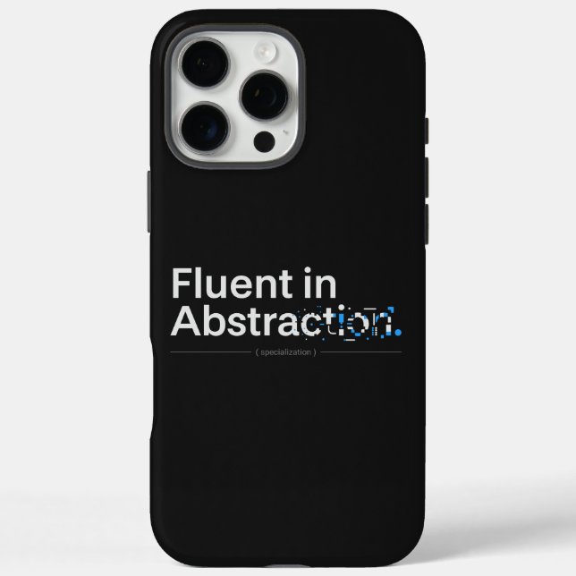 Fließend in Abstraktion Tech Dark Mode Design iPhone 16 Pro Max Hülle (Rückseite)