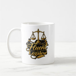 Fließend in Legalese Lustiger Anwalt Klassischer B Kaffeetasse